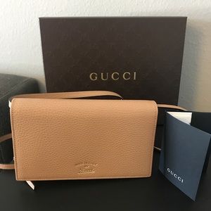 Gucci Beige Wallet Cross Body Purse